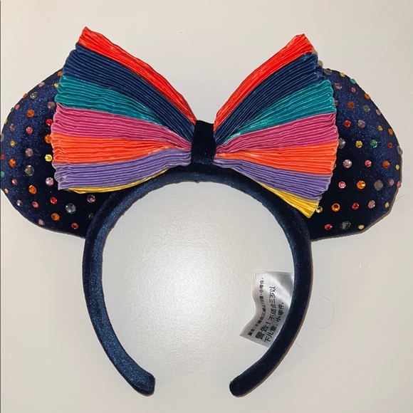 Disney Accessories - Disney Minnie Ears Colorful Bow Headband with Rhinestones